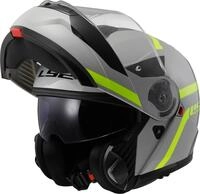 LS2, Klapphelme motorrad STROBE II AUTOX grey yellow, XXL