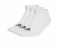 adidas Unisex Thin and Light Sportswear 3 Pairs Knöchelsocken, White/Black, XXL