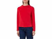 s.Oliver BLACK LABEL Damen Sweatshirt mit Wasserfall Kragen RED, 38