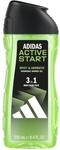 adidas 3in1 Active Start Duschgel f&uuml;r ihn, mit aromatisch-w&uuml;rzigem Duft, 250...