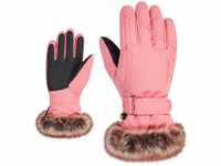 Ziener Mädchen LIM Ski-Handschuhe/Wintersport | warm atmungsaktiv, pink vanilla