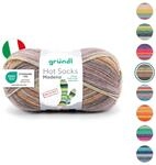 Gr&uuml;ndl Wolle Hot Socks Madena 4-fach - Sockenwolle f&uuml;r 1 Paar Socken -...