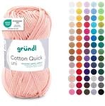 Gr&uuml;ndl Wolle Cotton Quick uni - d&uuml;nne Wolle zum H&auml;keln - Strickgarn - H&auml;kelgarn -