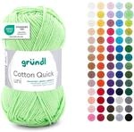 Gr&uuml;ndl Wolle Cotton Quick uni - d&uuml;nne Wolle zum H&auml;keln - Strickgarn - H&auml;kelgarn -