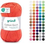 Gr&uuml;ndl Wolle Cotton Quick uni - d&uuml;nne Wolle zum H&auml;keln - Strickgarn - H&auml;kelgarn -