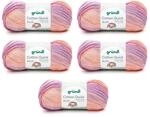 Gr&uuml;ndl Wolle Cotton Quick Batik - d&uuml;nne Wolle zum H&auml;keln mit Farbverlauf -