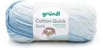 Gr&uuml;ndl Wolle Cotton Quick Batik 1 x 100 g, Hellblau-mittelblau-dunkelblau 