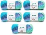 Gr&uuml;ndl Wolle Cotton Quick Batik - d&uuml;nne Wolle zum H&auml;keln mit Farbverlauf -
