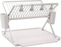 Brabantia Faltbares Gro&szlig; Abtropfgestell, Metall Kunststoff, Light Grey