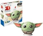 Ravensburger 3D Puzzle 11556 - Puzzle-Ball Grogu - Puzzle-Ball mit ansteckbaren...