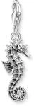 THOMAS SABO Charm-Anh&auml;nger Seepferdchen silber 925 Sterlingsilber, Geschw&auml;rzt