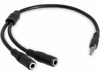 StarTech.com 3,5mm Klinke Y-Splitter Kabel - Headset Splitter