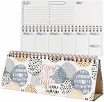 SIGEL JP101 Wochenplaner undatiert, Tischkalender ohne Datum, 100 g/m&sup2;,...