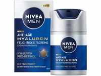 NIVEA MEN Anti-Age Hyaluron Feuchtigkeitscreme, Gesichtspflege mit Hyaluron,
