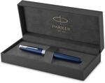 Parker Sonnet F&uuml;ller | Blaue Lackierung | F&uuml;llfederhalter mit mittlerer Feder 