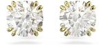 Swarovski Stilla Ohrringe, Vergoldete Ohrstecker mit Klaren Swarovski Kristallen