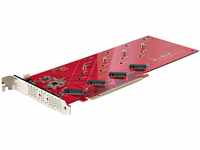 StarTech Quad M.2 PCIe Adapterkarte, PCI Express 4.0 x16 auf Vierfach NVMe oder...