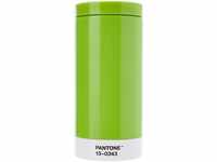Pantone Reisebecher, Edelstahl, ABS, Green 15-0343, 75 mm