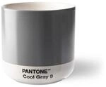 Pantone doppelwandiger Porzellan-Thermobecher Cortado, ohne Henkel, 190ml, Gray 9,
