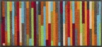 wash+Dry Fu&szlig;matte, Mikado Stripes 35x75cm, innen, waschbar, bunt