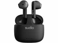 Sudio A1 Midnight Black, Ohrhörer mit Bluetooth, Touch Control mit kompakter