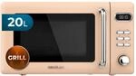 Cecotec Digitale Mikrowelle mit Grill Proclean 5110, 20L, Retro - Beige