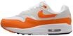 Nike Damen Air Max 1 '87 Sneaker, Neutral Grey Safety Orange White Black, 38 EU