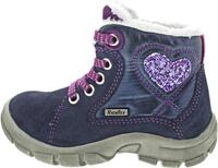 Richter Kinderschuhe M&auml;dchen Schn&uuml;rstiefel Lauflernschuh Blau Freizeit,