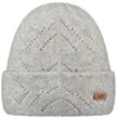 Barts Damen Beanie Bridgey Strickm&uuml;tze mit Lochmuster 0252 Heather Grey 02