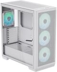 APNX C1 Mid-Tower ATX PC Geh&auml;use, Wei&szlig;, 4 Inkludierte High-Airflow APNX FP1 ARGB