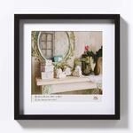 walther design Bilderrahmen schwarz 40 x 40 cm mit Passepartout, Stockholm EA444B