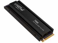 Crucial T500 SSD 2TB PCIe Gen4 NVMe M.2 Interne SSD mit Kühlkörper, bis...