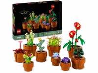 LEGO Icons Mini Pflanzen, 9 künstliche Blumen zum Bauen, Botanical Collection