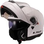 LS2, Modularer Motorradhelm Strobe II Gloss White, M