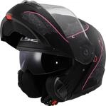 LS2, Klapphelme motorrad STROBE II LUX mat black pink, XXL
