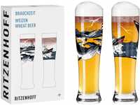 Ritzenhoff 3481006 Weizenbierglas 500 ml – 2er Set – Serie Brauchzeit Set...