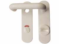 Alpertec 40131830K1 Nylon Kurzschildgarnitur für Badtüren WC mit Sperrriegel...