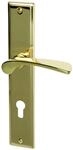 Alpertec 32215853 Nelson-LS Messing poliert PZ Dr&uuml;ckergarnitur T&uuml;rdr&uuml;cker
