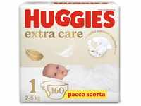 Huggies Extra Care Bebè Windeln, Größe 1 (2-5 kg), 160 Stück