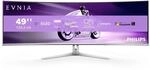 Philips Evnia 49M2C8900-49 Zoll DQHD OLED Curved Gaming Monitor, 240 Hertz, 0,03ms