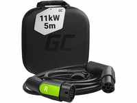 Green Cell GC Typ 2 Ladekabel für EV Elektroautos PHEV | 11kW | 16A | 5 Meter...
