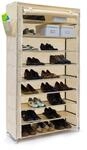 Relaxdays Schuhschrank VALENTIN hoch H x B x T: 161 x 88 x 30 cm Schuhregal mit