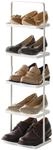 YAMAZAKI TOWER Hohes Schuhregal aus Stahl - tragbar, schmal, modern, minimalistisch -