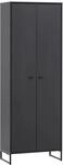 Schildmeyer Janne Schuhschrank, Holzwerkstoff, schwarz matt, 60,2 x 33 x 169,7...