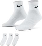 NIKE Herren Everyday Cushion Ankle-sx7667 Socken, Wei&szlig; (White/Black/100), 38-42 EU