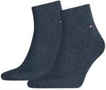 Tommy Hilfiger Herren TH MEN QUARTER 2P Sneakersocken 2 Paar, Blau (Dark Navy 322),