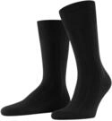 FALKE Herren Socken Lhasa Rib M SO Wolle Kaschmir einfarbig 1 Paar, Schwarz (Black