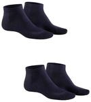 Hudson Herren Sneaker Socken Only 2-Pack hautfreundlich Marineblau 0335 43-46