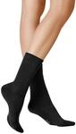 KUNERT Damen Socken Liz druckfreier Bund Black 0070 35-38