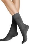 Hudson Damen Socken Relax Cotton druckfreier Bund Grau-mel. 0550 35-38
